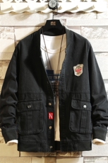 男士外套春春季新款牛仔衣男棒球服夹克衫韩版休闲修身潮8169-P80，男装夹克，电商A318