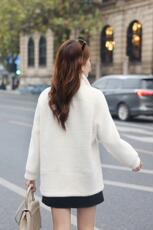 冬装新品金貂绒休闲白色外套，其它，水锦红