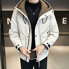 主推大货连帽冲锋衣冬季男装羽绒服C317-Y8389-P195，男装羽绒服，电商C317