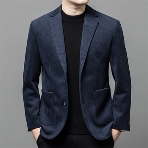 Y25907钱塘2020-2时尚休闲百搭简约中青年男士秋装西服外套P165图片