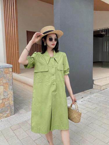 ［爱美欧］夏季新款衬衫连衣裙，女装衬衫，爱美欧