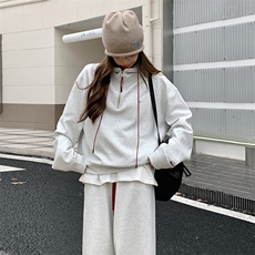 已做货25年春季【新品】韩版休闲连帽卫衣套装S002-P175-K228，女装套装/套裙，2C305