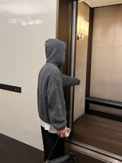 预售款已下单~重磅连帽针织开衫男女同款毛衣外套~MY2592批80，男装针织衫/毛衣，星座1411A-6