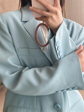 22C03#彩色腰带西装外套，女装西装，首选