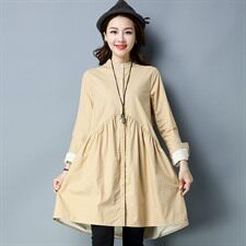 2025年冬季中长款纯色A版休闲时尚舒适气质修身减龄加绒衬衣风衣，女装衬衫，风姿绰