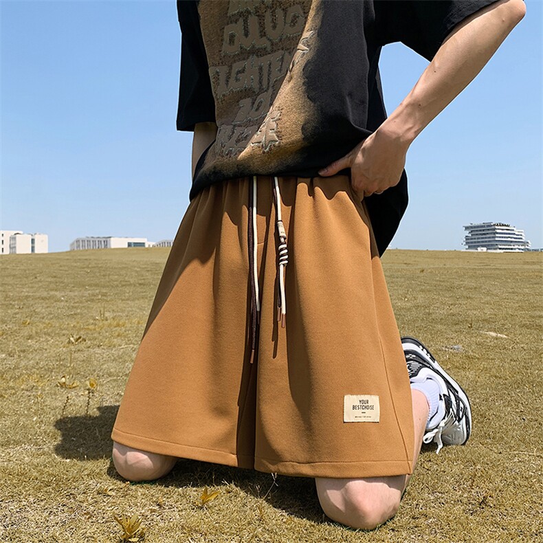 抖音品质新款宽松贴标大码运动五分裤短裤313A-1-NK119-P45控58,男装休闲裤,星座808A-1