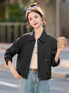 2026年春季新款现货休闲时尚皮衣外套品质女装图片