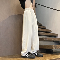 2025春季新款垂感休闲裤男宽松直筒九分裤纯色百搭K227P50，男装休闲裤，电商B278