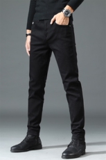 男款宽松直筒纯色春秋季2023新款男士商务休闲中年长裤子爸爸装，男装西裤，电商B212（原钱塘6029）