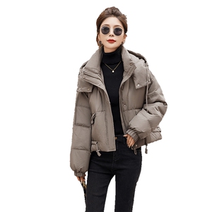 高端时尚中长款羽绒服女冬季2025新款90绒小个子加厚美拉德外套图片