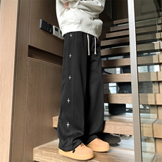 抖音直播刺绣休闲长裤CK19-特p39加绒款CK19JR-特p45，男装卫衣，电商B325
