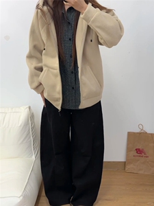 摇粒绒连帽拉链卫衣外套1302-GS02-P55 成分100聚酯纤维图片