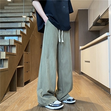 抖音品质夏季新款扎染纹理宽松休闲冰丝裤B315-K25684-特p30控58，男装休闲裤，电商B315