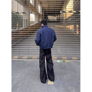美式潮牌飞行员夹克男女街头宽松潮流百搭棒球服外套图片