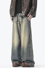 美式高街牛仔裤男潮牌个性宽松休闲裤N3085-P55，男装休闲裤，电商D202