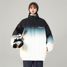 中性风渐变色情侣装男装棉衣宽松棉服冬装加厚外套G1036P128男，男装棉衣，电商A339