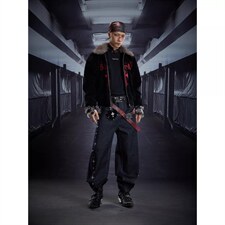 重工手工钉珠百搭个性休闲街头裤子直筒牛仔裤NN021，男装牛仔裤，星座516A