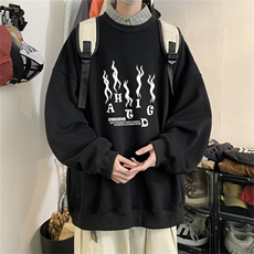 特P25控48秋冬新款男士圆领卫衣宽松休闲日常百搭上衣WQ2426，男装卫衣，电商B370