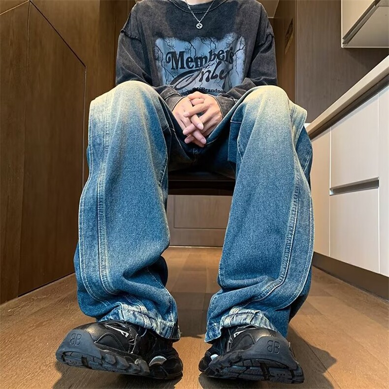 2024美式牛仔裤男款春季长裤潮G3104P50,男装牛仔裤,星座1116-2