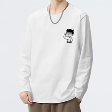 1506/QH2860/P25山小川潮牌长袖t恤薄款春秋季简约内搭男生打底衫，男装T恤，星座1506
