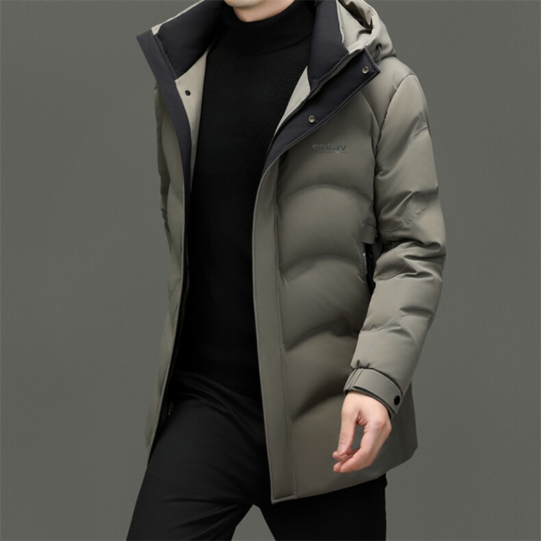 DF31805钱塘2020-2时尚简约冬季厚款连帽中年男士羽绒服P303,男装羽绒服,钱塘207-2