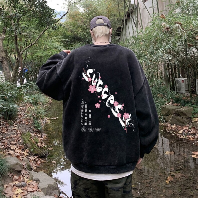 DSA028-SXCTF01抖音品质水洗重磅卫衣男高品质65棉圆领卫衣,男装卫衣,电商A028