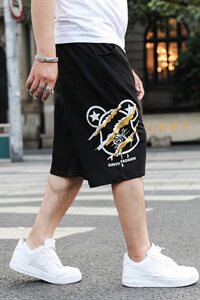 大码短裤男新款加肥加大夏季休闲短裤胖子大号个性五分裤589款图片
