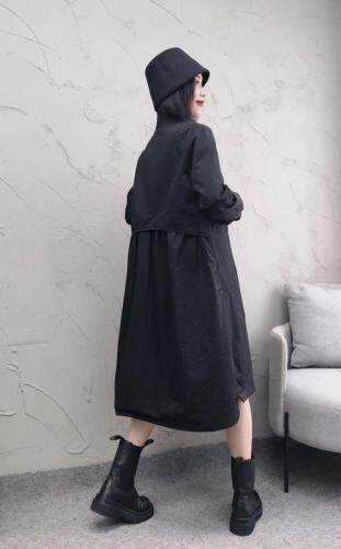 春装新款休闲风衣，女装风衣，依伊贝诺