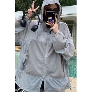 2025户外薄款防晒衣女生夏季透气运动百搭外套防紫外线防晒服旅游,男装防晒衣,星座1210-1