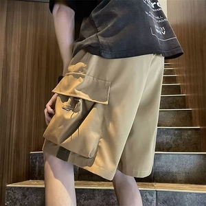 D1042-P33男直筒时尚夏季青春流行五分裤潮流直筒型运动裤潮图片
