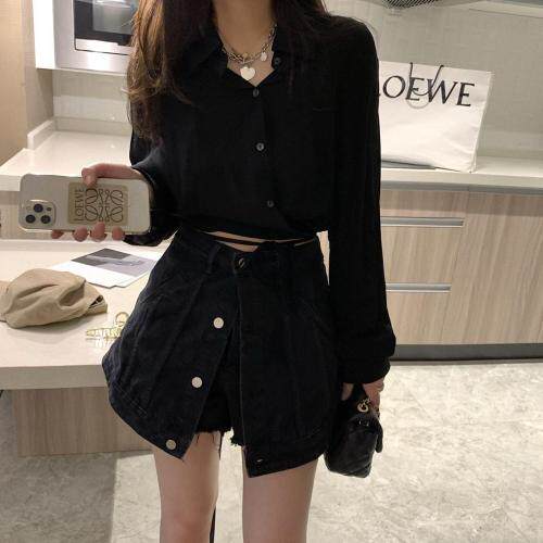 87330腰部缠绕衬衫，女装衬衫，XTZ style