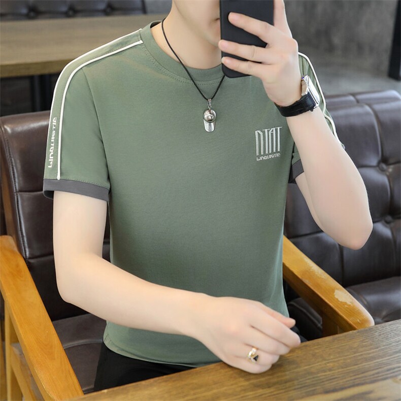 夏季短袖男刺绣翻领POLO衫T恤时尚休闲半袖上衣LD3318-P30,男装Polo衫,星座310B-3