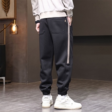 运动卫裤男士秋冬款潮流宽松束脚哈伦长裤加厚D5039-P50/加绒P60，男装休闲裤，星座509