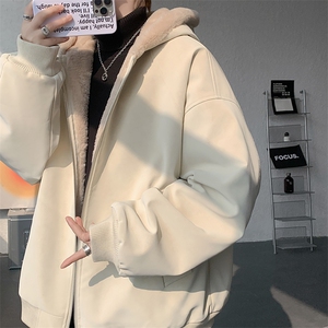 秋冬pu皮毛一体休闲百搭时尚潮男外套 A071-5020-P98图片