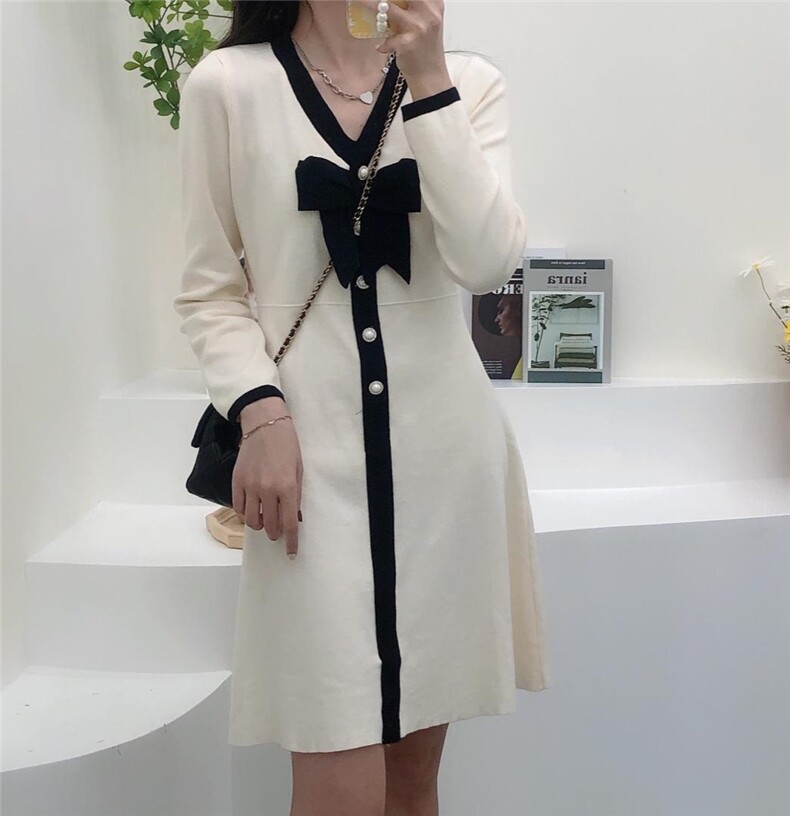 兔绒包蕊纱连衣裙，女装连衣裙，梦由