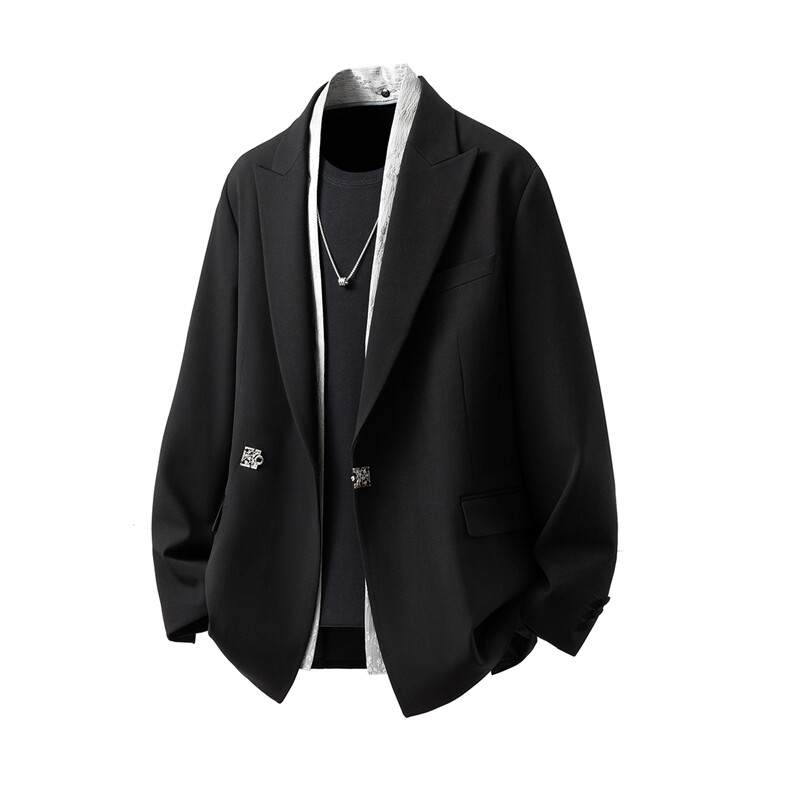 假两件西服M-5XL大码96%聚酯纤维4%氨纶XF78148P95西裤XF78151P45图片
