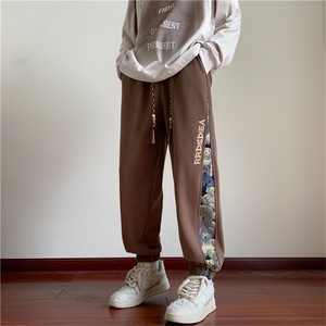 K2386批50控68 秋季新款民族风休闲卫裤男裤子长裤图片