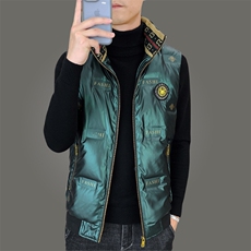 秋冬季2023新款男士羽绒服马甲坎肩背心中年商务休闲男装上衣服，男装背心/马甲，电商B212（原钱塘6029）