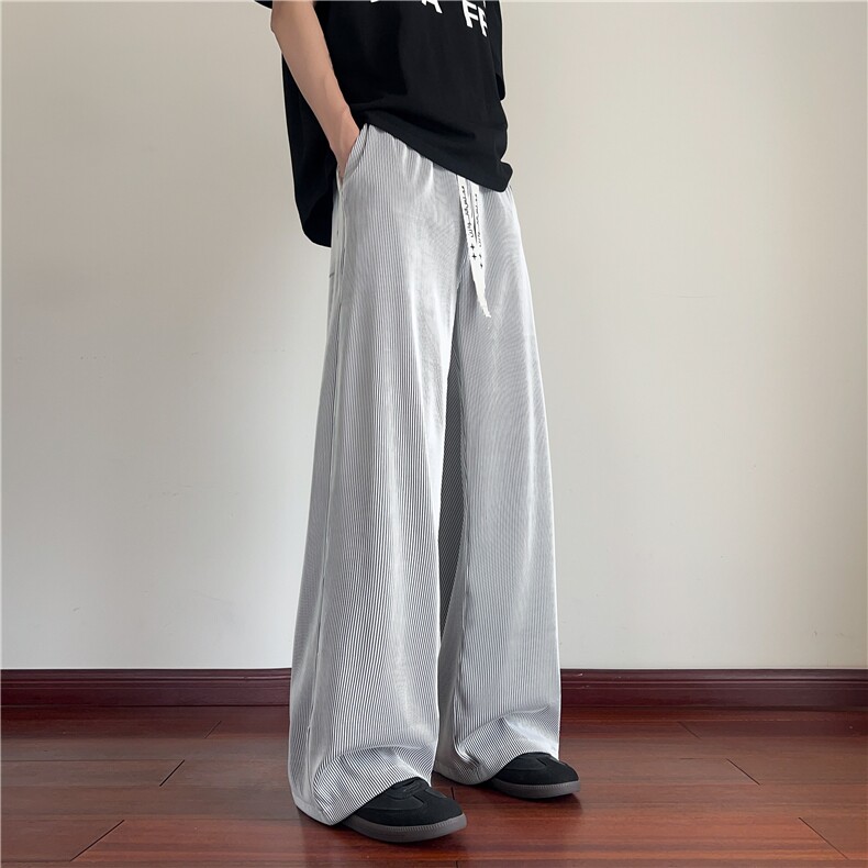 夏季新款凉感冰丝百搭垂感舒适宽松休闲裤B315-K25573-特p30控58,男装休闲裤,电商B315