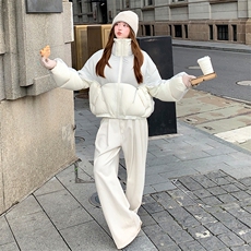水衣源2768款短款泡芙加厚保暖羽绒服面包服外套女，女装羽绒服，水衣源