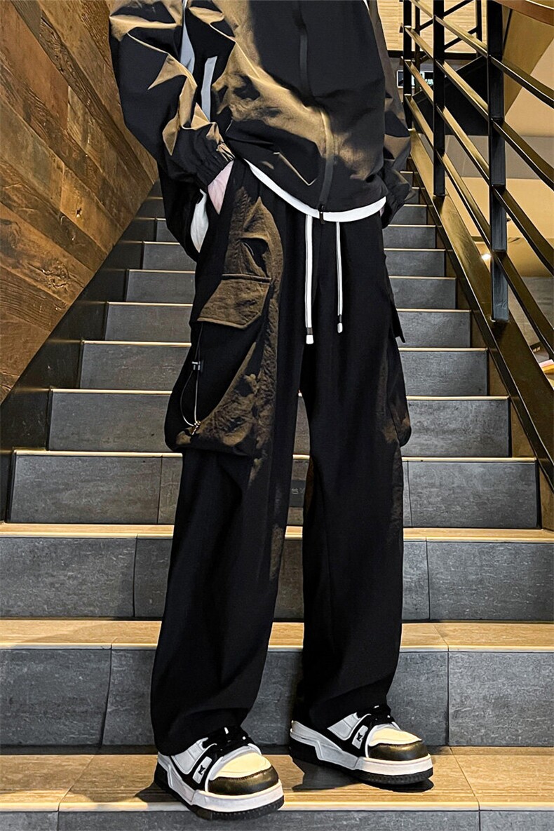 春夏新款微弹面料伞兵工装裤潮牌弯刀休闲裤子男8226-特批38控68,男装休闲裤,电商C305A