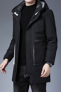 ANY22015钱塘2020-3秋冬中长款男士商务休闲连帽羽绒服外套P250图片