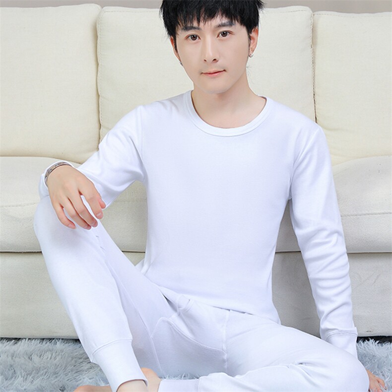 保暖内衣男士秋衣秋裤纯棉纯色棉毛衫全棉保暖套装TZ3203-40,男装棉衣,星座310B-3