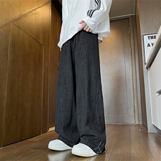 K566-P50M-6XL秋季大码宽松阔腿灯芯绒美式复古休闲长裤，男装休闲裤，星座109