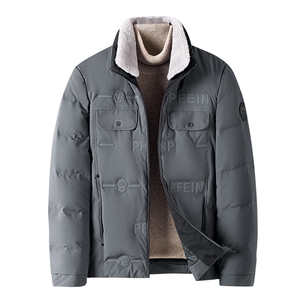 冬季新款男士中青年厚款连帽90%鸭绒纯色羽绒服男外套HB9611-P195图片