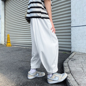 夏2021休闲裤男宽松哈伦束脚裤子男阔腿灯笼裤九分裤潮 K792-P35图片