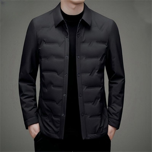 棉衣男冬季保暖防寒高品质翻领加厚棉服外套S2210图片