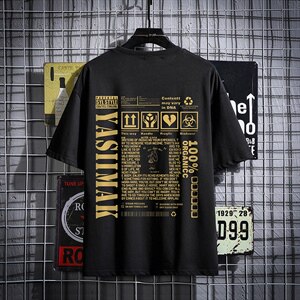 2021夏季新网格挂拍日系大码男已注册卡通印花短袖T恤T1074-P25图片