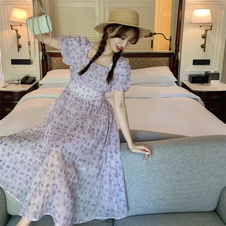 【新款现货】碎花连衣裙82369-P115-K165,女装连衣裙,辉之琳