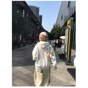 美式高街连帽卫衣男款2025秋冬新款时尚宽松休闲百搭情侣上衣外套图片